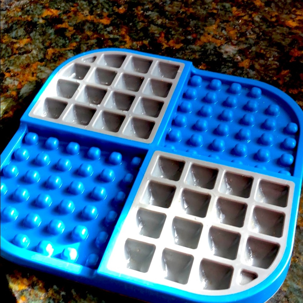 Dog Feeder/ help Fido slow down while he/she eats